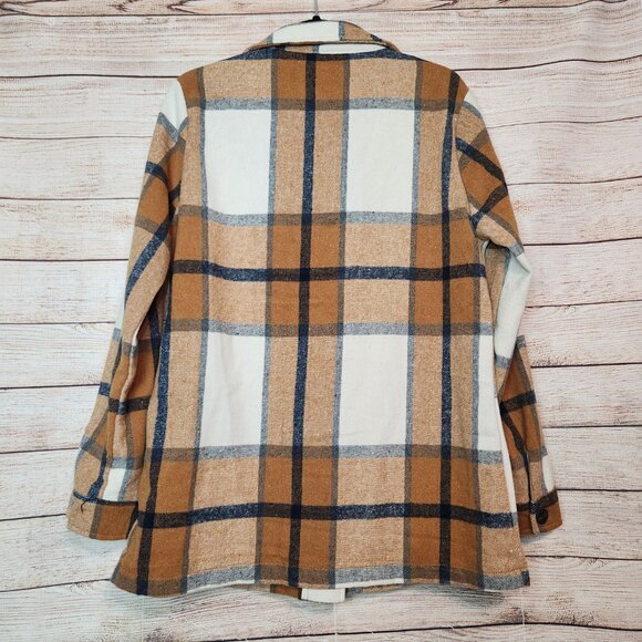 Cavalini Los Angeles OUTERWEAR One Button Jacket Pockets Brown Women's Size M - Picture 14 of 16